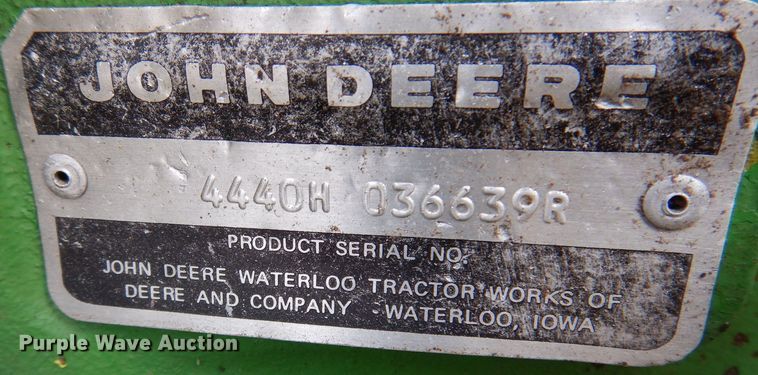 image for item DL5962 John Deere 4440  tractor