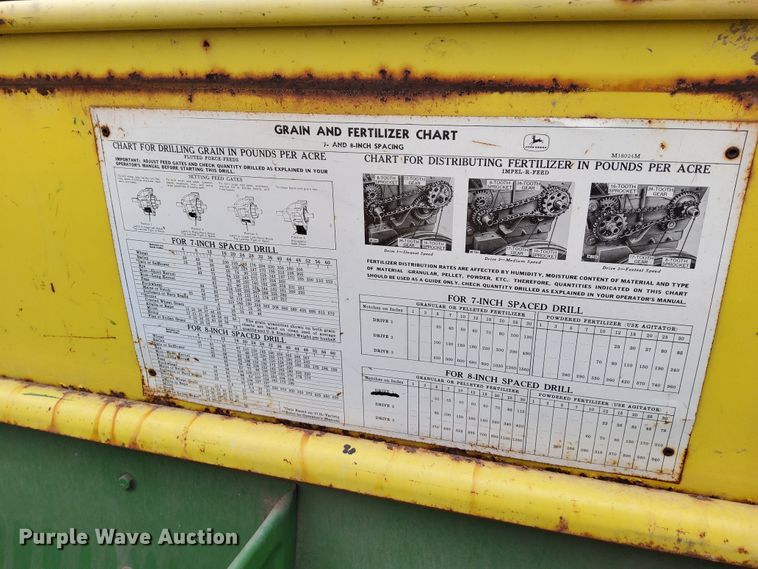 image for item DR0883 John Deere FB B  grain drill