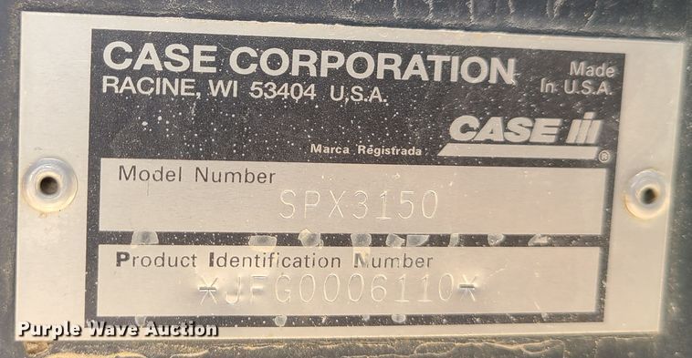 image for item IF9456 2004 Case IH SPX3150  sprayer