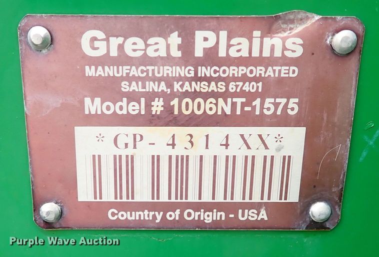 image for item JO9570 Great Plains 1006NT  no-till grain drill
