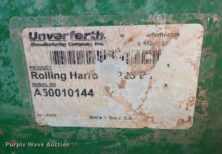 image for item JO9626 Unverferth 1200  rolling harrow