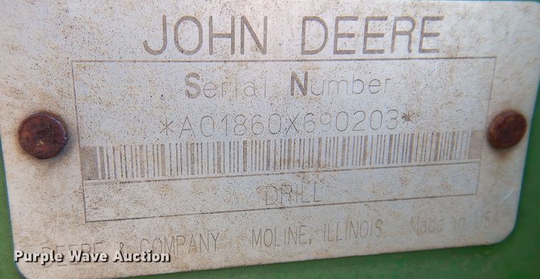 image for item KJ9606 John Deere 1860  air seeder