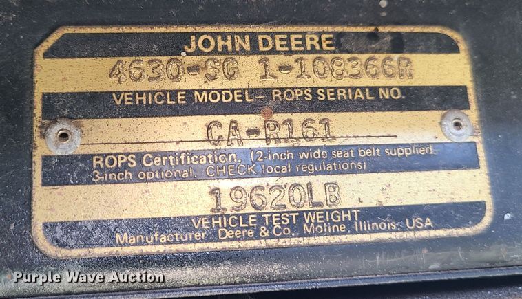 image for item KT9705 John Deere 4630  tractor
