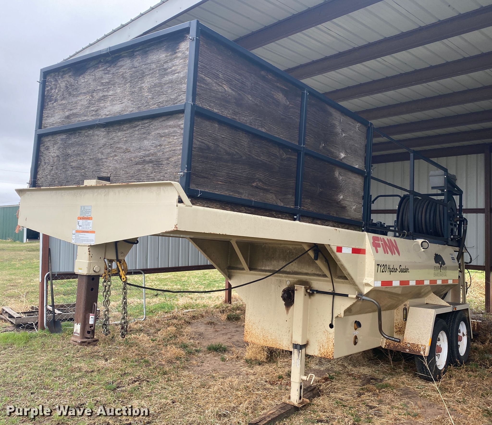 2012 Finn T120 hydroseeder in Earlsboro, OK Item DM4008 sold Purple