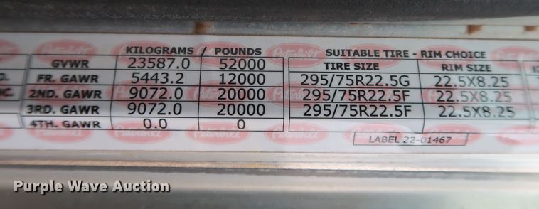 image for item DK3596 2009 Peterbilt 388  semi truck