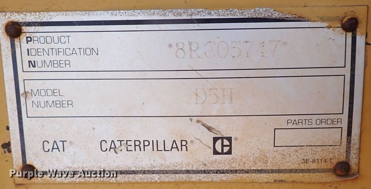 image for item DK3599 1993 Caterpillar D5H  pipelayer