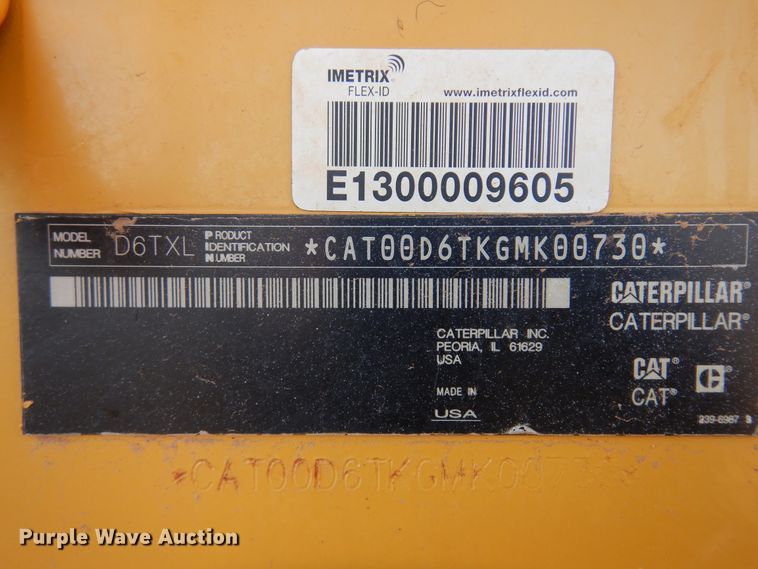 image for item DK3604 2012 Caterpillar D6T XL  dozer