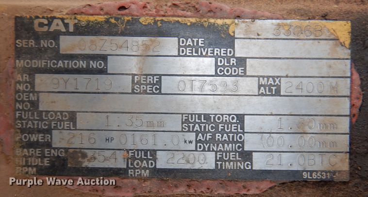 image for item DK3607 1989 Caterpillar 966E  wheel loader