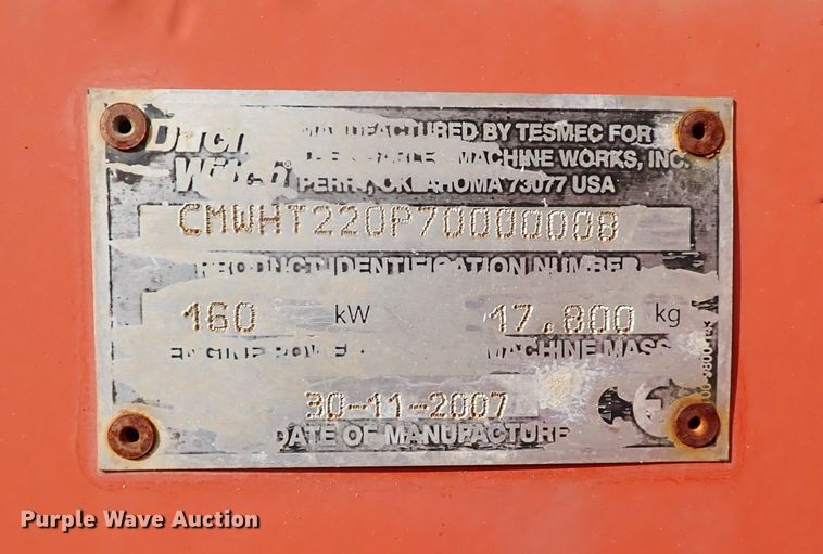 image for item DK3609 2007 Ditch Witch HT220  trencher