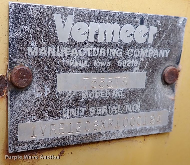 image for item DK3611 1994 Vermeer T555  trencher