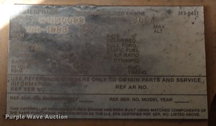 image for item DK3612 2001 Caterpillar 416D  backhoe