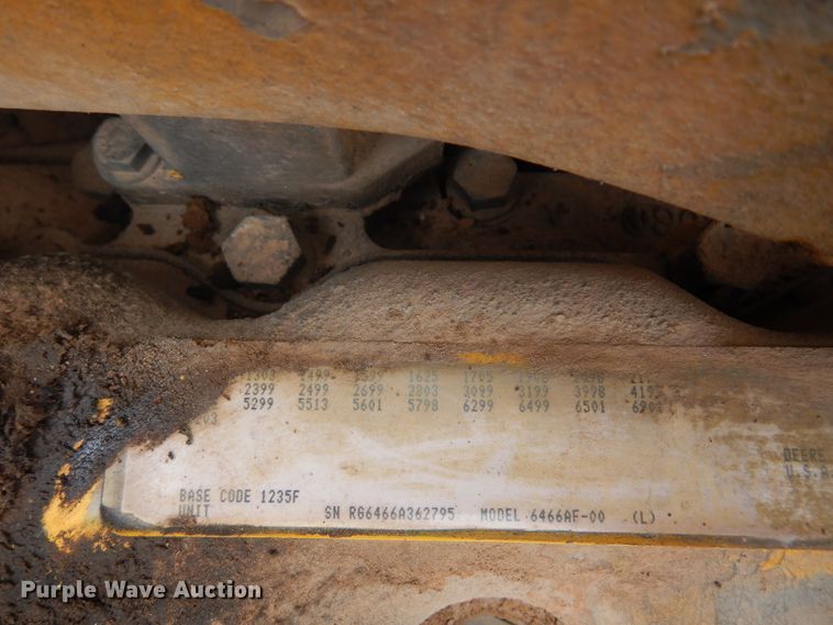 image for item DK3618 1986 John Deere 762B  water wagon