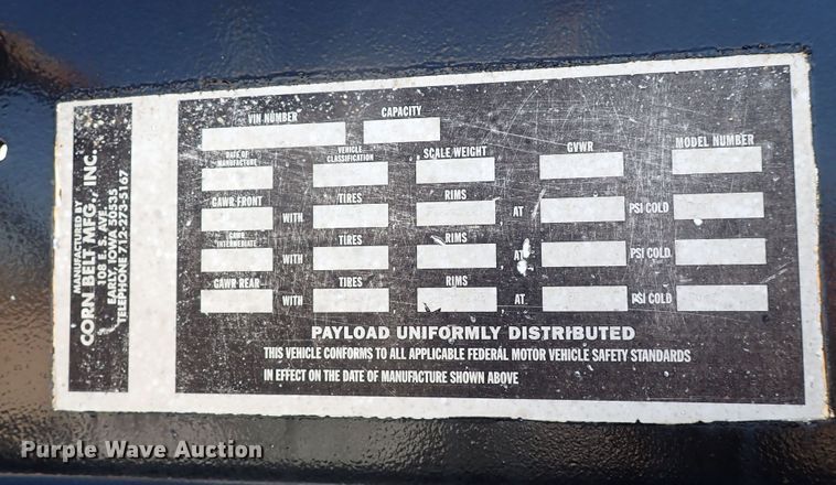 image for item DK3632 2004 Corn Belt S-4002  bottom dump trailer