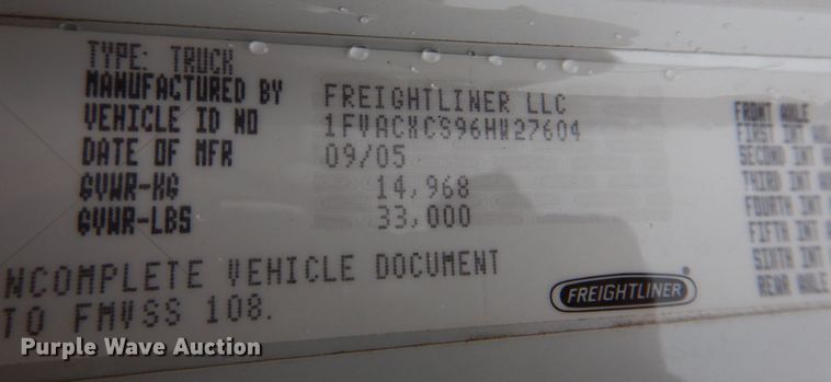 image for item DH8234 2006 Freightliner Business Class M2  flatbed truck