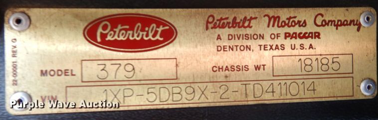 image for item DK0308 1996 Peterbilt 379  semi truck