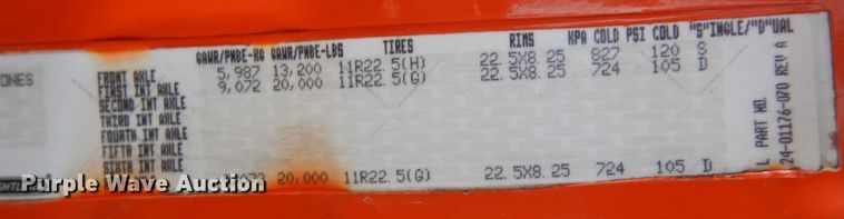 image for item DK0311 2012 Freightliner Cascadia  semi truck