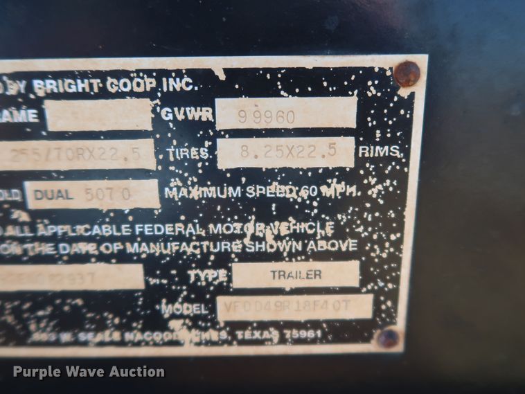 image for item DK3485 2014 Viking  drop deck equipment trailer