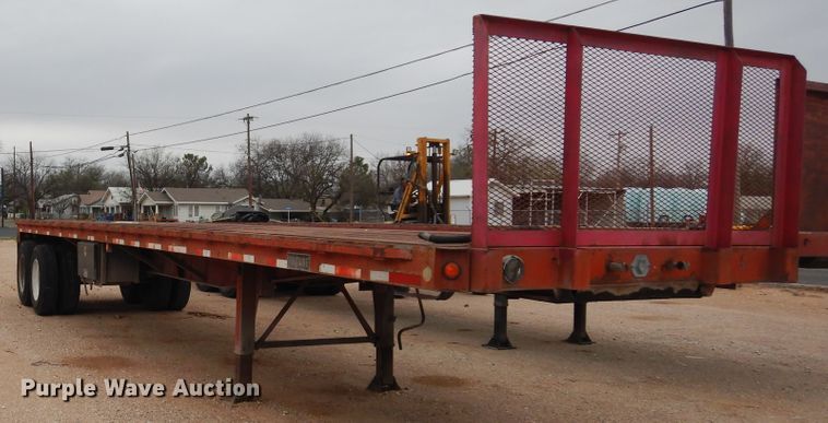 image for item DK8263 1981 Fontaine F5-40  flatbed trailer