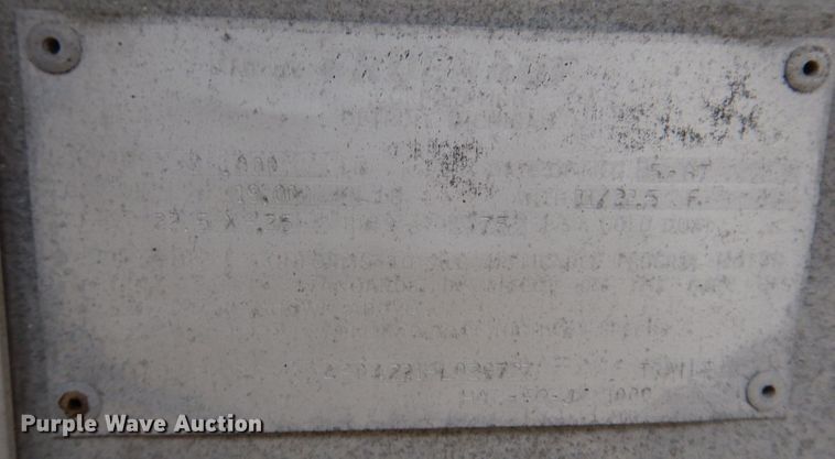 image for item DL5966 1987 Fruehauf  pneumatic dry bulk trailer