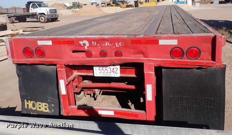 image for item DN2353 1980 Hobbs  flatbed trailer