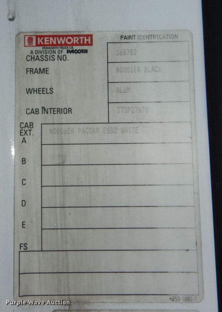 image for item DN7265 2007 Kenworth T2000  semi truck