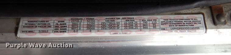 image for item DN7276 2013 Peterbilt 386  semi truck