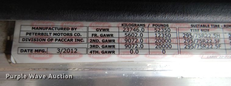 image for item DN7276 2013 Peterbilt 386  semi truck