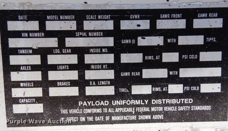 image for item DR1133 2001 Schaller  bottom dump trailer