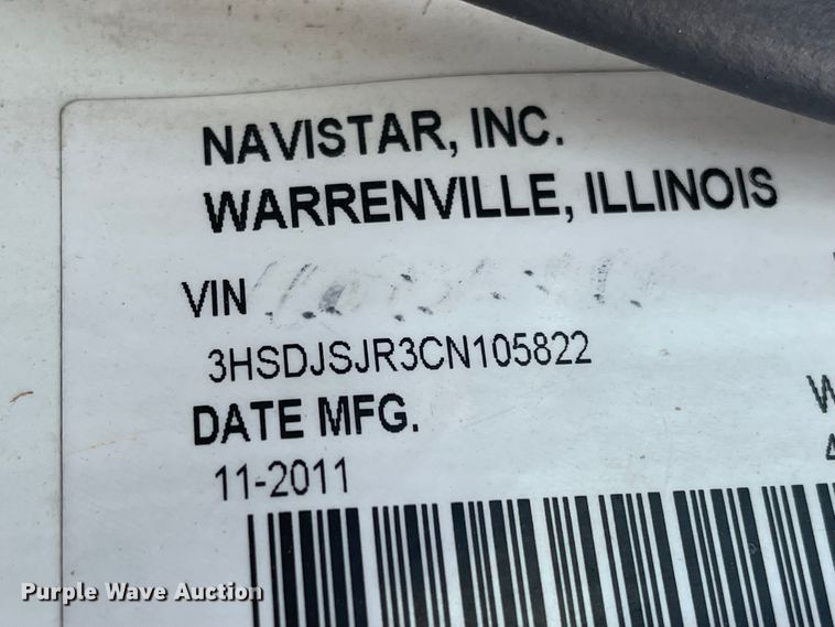 image for item FV9407 2012 International ProStar Plus 122  semi truck