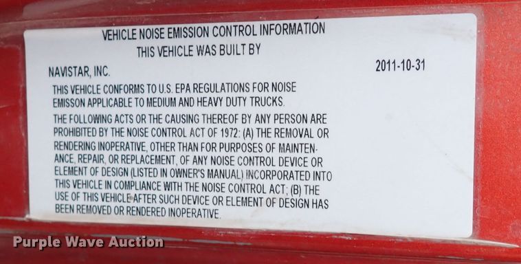 image for item IS9397 2012 International ProStar  semi truck