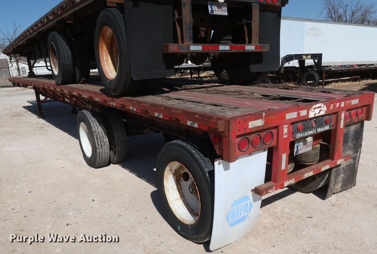 image for item IY9108 1993 Transcraft  flatbed trailer