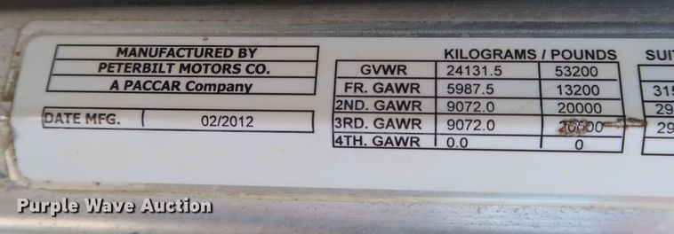 image for item IY9161 2013 Peterbilt 388  semi truck