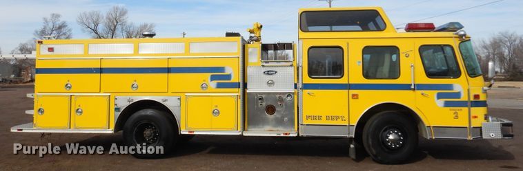 image for item JJ9702 1989 Emergency One Hush Cyclone  pumper fire truck