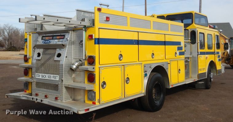 image for item JJ9702 1989 Emergency One Hush Cyclone  pumper fire truck