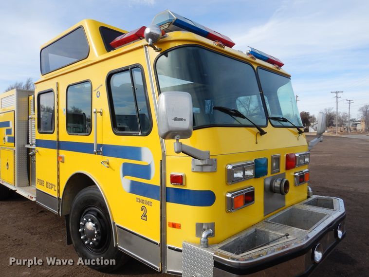 image for item JJ9702 1989 Emergency One Hush Cyclone  pumper fire truck