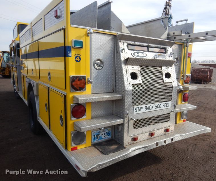 image for item JJ9702 1989 Emergency One Hush Cyclone  pumper fire truck