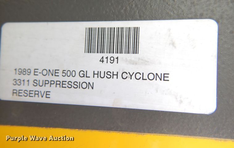 image for item JJ9702 1989 Emergency One Hush Cyclone  pumper fire truck