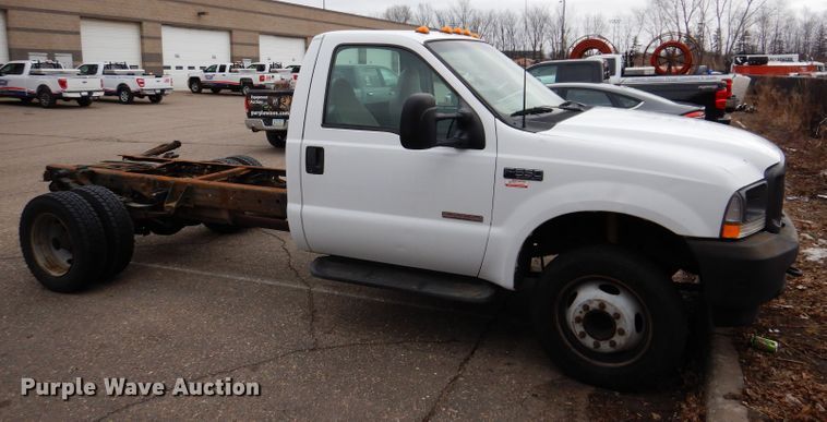 image for item JK9497 2003 Ford F550 Super Duty XL  truck cab and chassis