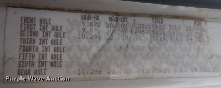 image for item JS9613 2005 Western Star 4900  semi truck