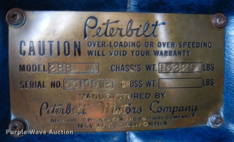 image for item KP9233 1973 Peterbilt 288  semi truck