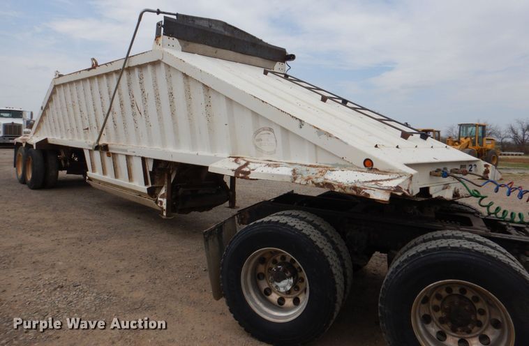 image for item KP9261 2003 Construction Trailer Specialists  bottom dump trailer