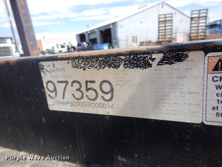 image for item KU9679 2016 Kaufman  equipment trailer