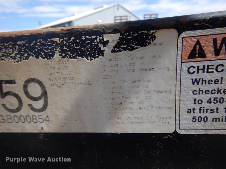 image for item KU9679 2016 Kaufman  equipment trailer