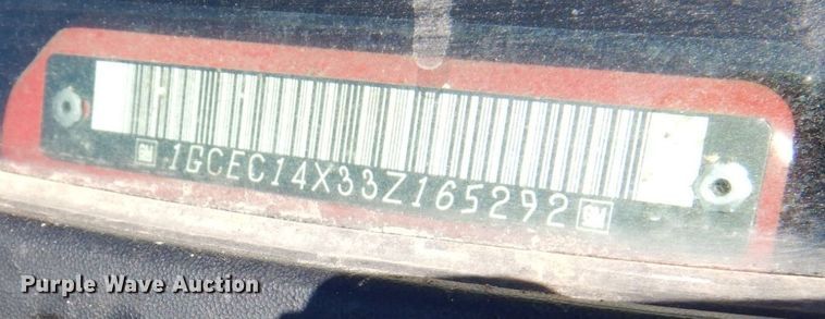 image for item DK8271 2003 Chevrolet Silverado 1500  pickup truck