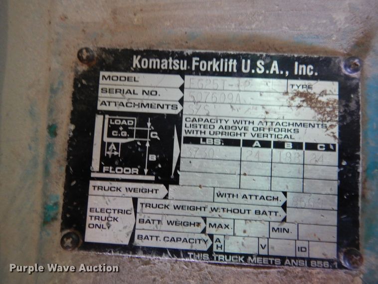image for item DK8272 Komatsu FG25T-12  forklift