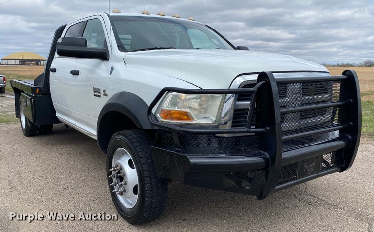 image for item DM4025 2011 Dodge Ram 5500HD  Crew Cab flatbed truck