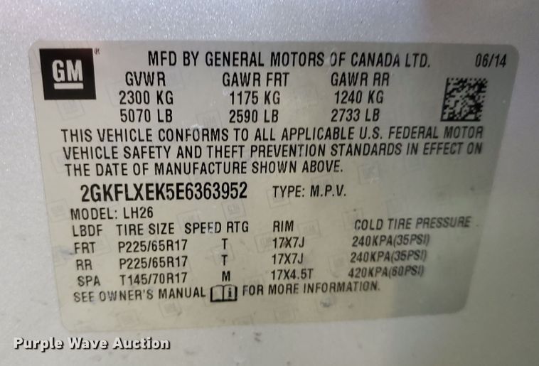 image for item DM4482 2014 GMC Terrain  SUV