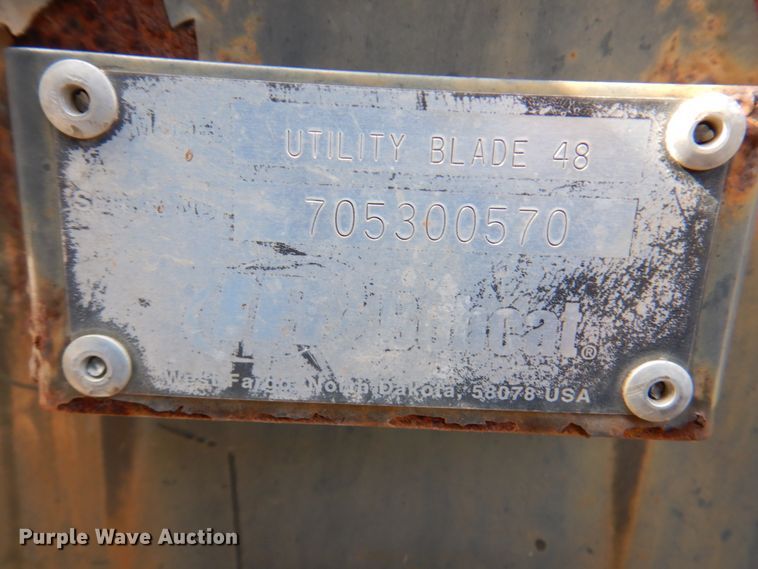 image for item DM6010 Bobcat 48" W skid steer snow plow