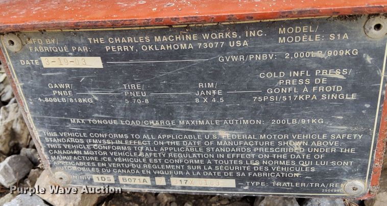 image for item DM6080 2006 Ditch Witch 1330  trencher