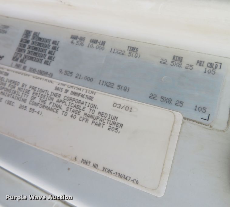 image for item DN7870 2001 Sterling Aceterra  dump truck